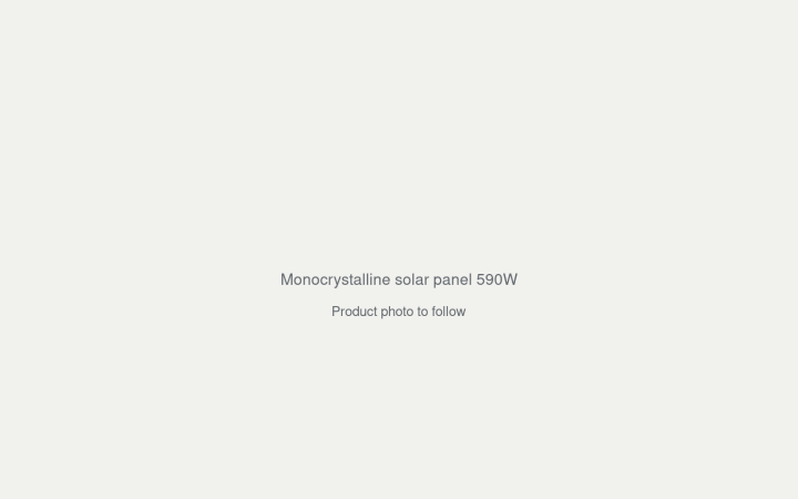 Monocrystalline solar panel 590W product photo placeholder