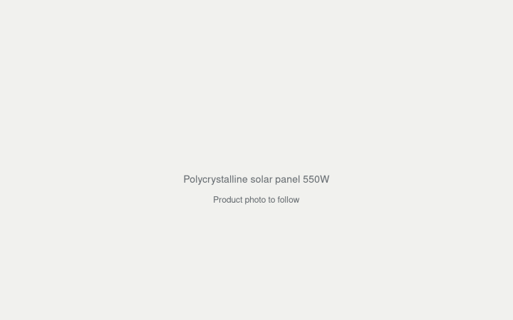 Polycrystalline solar panel 550W product photo placeholder