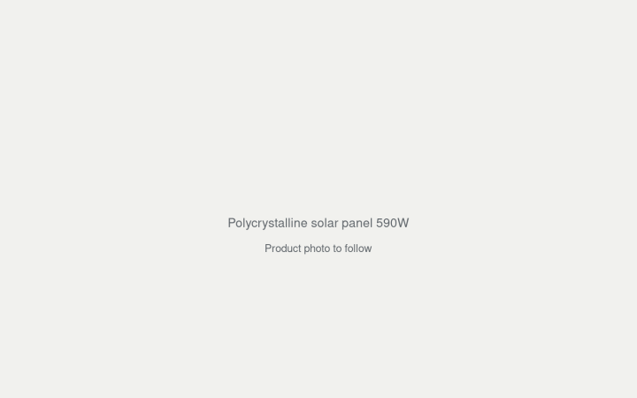 Polycrystalline solar panel 590W product photo placeholder